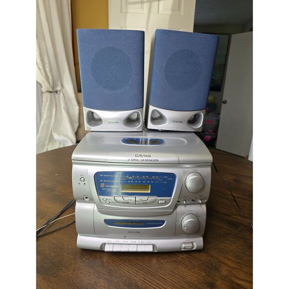 Craig CM4371 AM/FM Stereo Cassette Player 3 CD Changer Read - tested! Works! - Picture 1 of 16